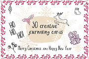 Set of 30 creative journaling cards, a Card Template by UVAconcept (Thumbnail 1 of 6)