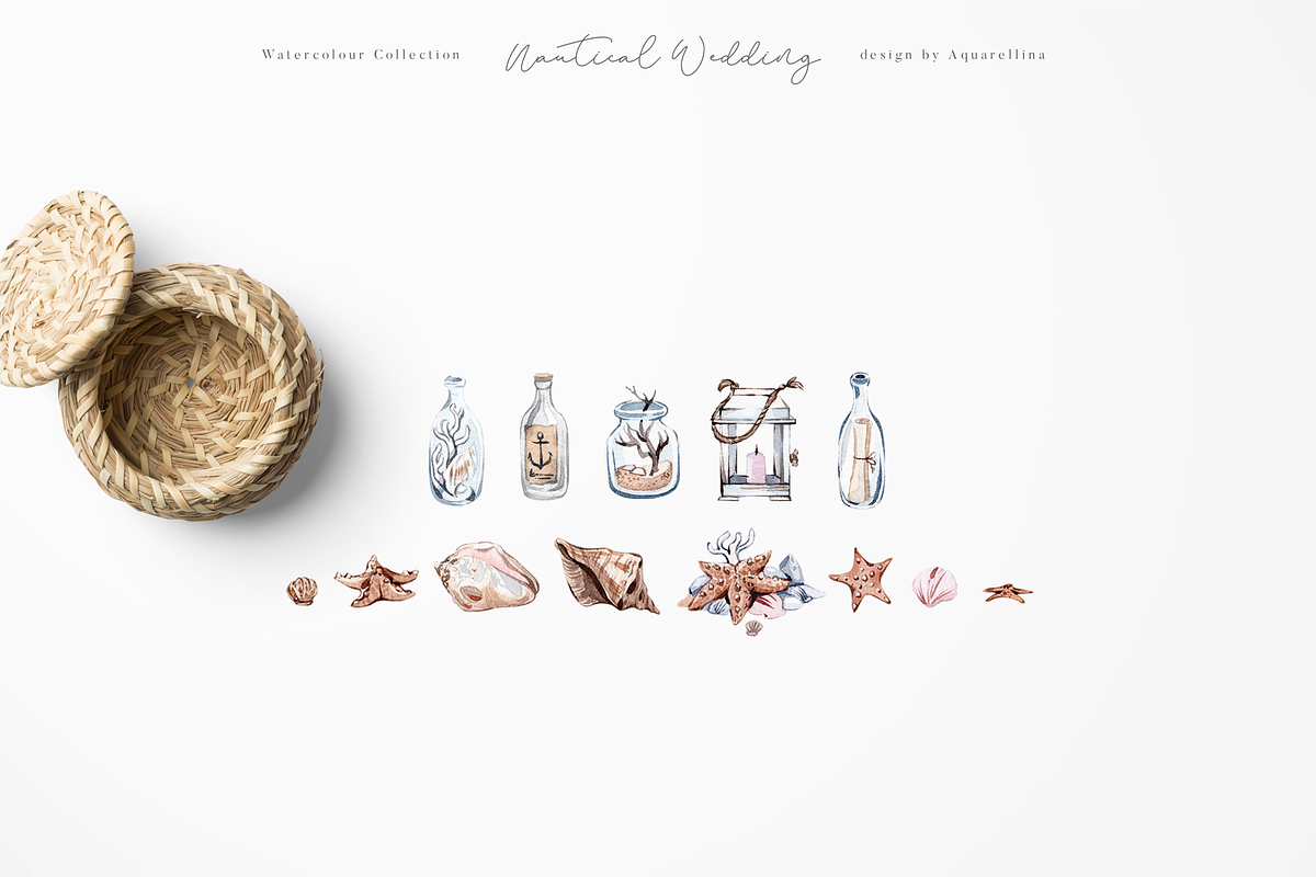 Nautical Beach Wedding Illustrations, a Decorative Illustration by Aquarellina (Photo 4 of 34)