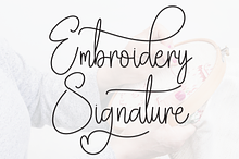 Embroidery Signature | Script Font