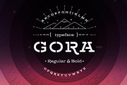 Gora Stencil – Reg & Bold, a Slab Serif Font by Russian Fonts (Thumbnail 1 of 9)