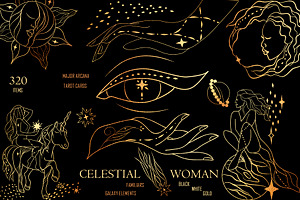 CELESTIAL WOMAN Tarot Sun Moon Star