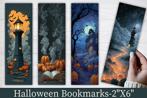 Halloween Bookmarks, a Graphic by Libby Wishes