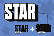 Mertto Modern - Bold Extrude Logo, a Sans Serif Font by Nirmana Visual (Thumbnail 2 of 17)