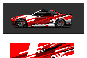 Dynamic Racing Car Graphics, a Sport Illustration by CarWrap design
