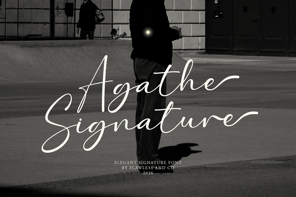 Agathe - Handwritten Font, a Sans Serif Font by Flawless And Co (Photo 1 of 10)