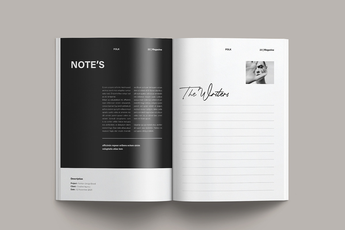 FOLK Modern Magazine Template, a Magazine Template by NorthPeak (Photo 12 of 14)