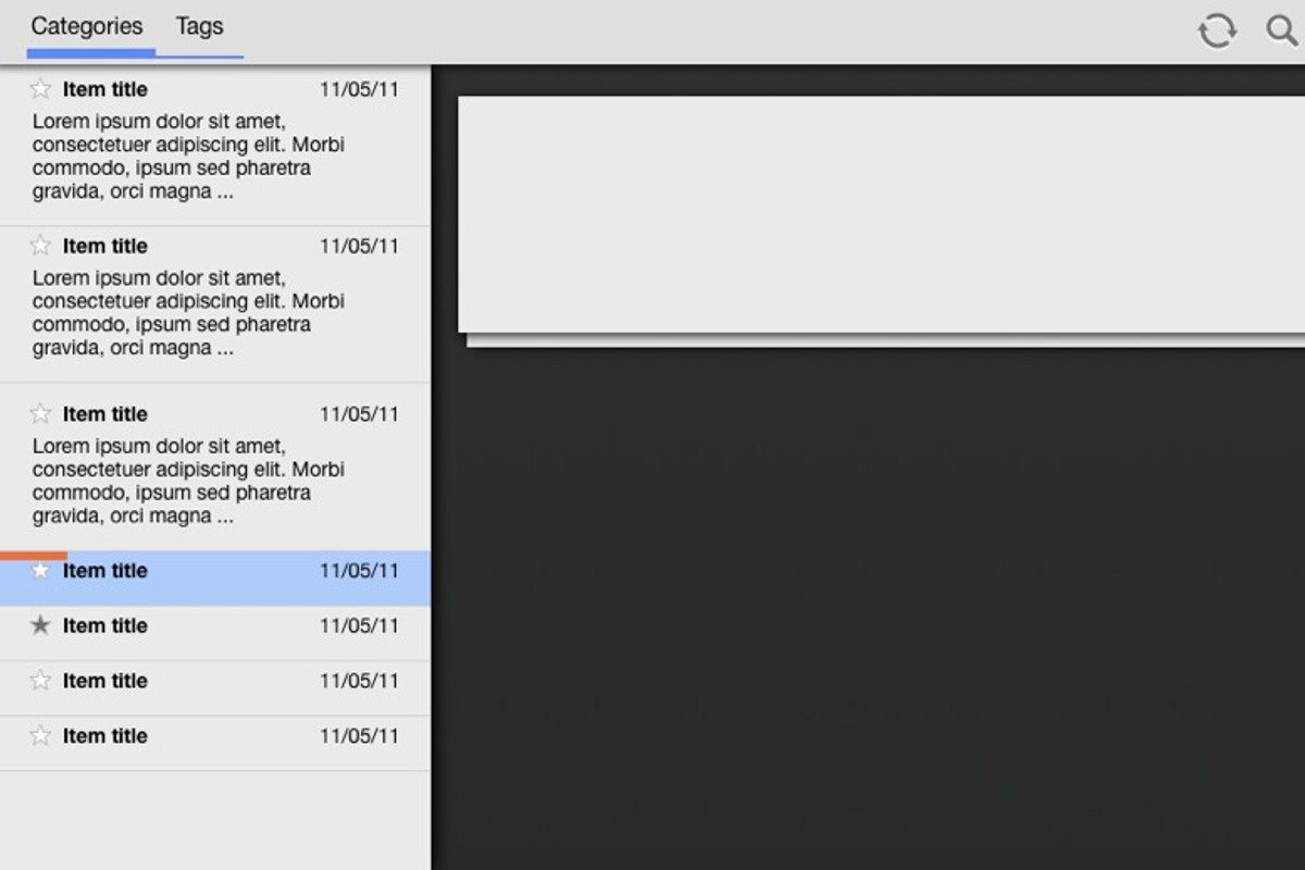 Illustrator Android UI Templates, a Product Mockup by Amir Khella (Photo 4 of 5)