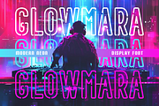 Glowmara Modern Neon Display Font, a Font by PutraCetol Studio (Thumbnail 5 of 6)
