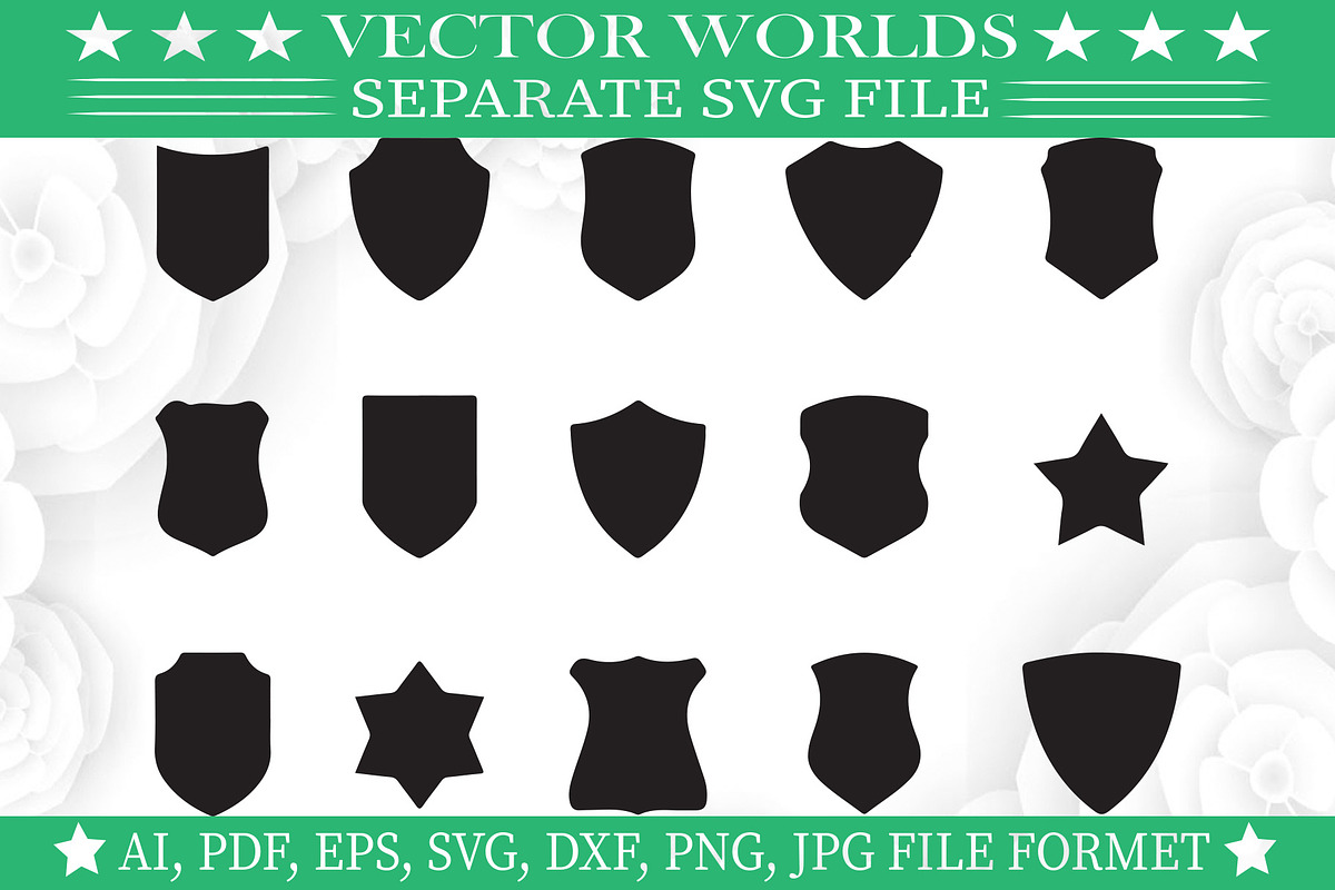 Police badge shape Svg, Police Svg, an Object Graphic by VectorWorlds (Photo 1 of 3)