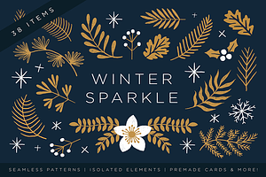 Elegant Christmas Graphic Set