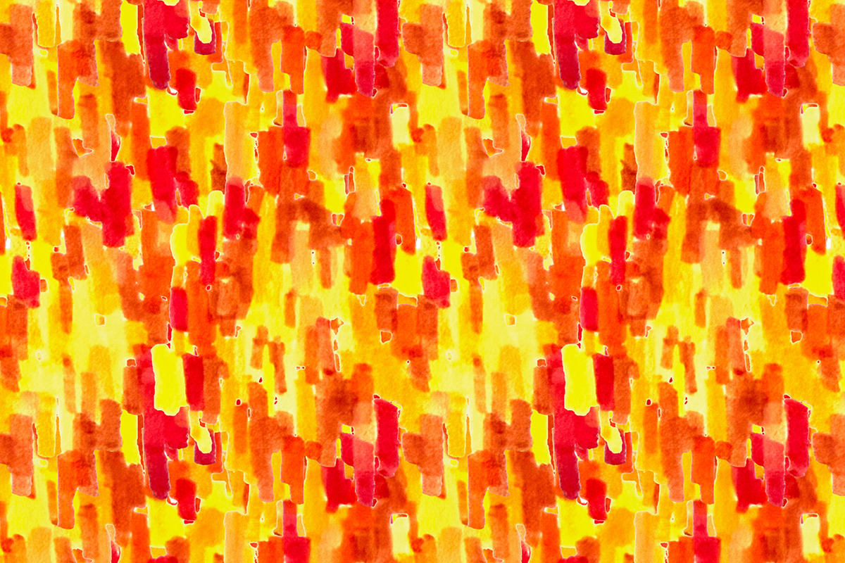 Red Yellow and Orange Impressionist, a Pattern Graphic by Sharon Schwalbe (Photo 1 of 6)
