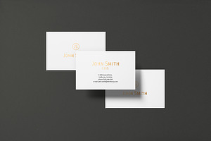 8.5x5.5cm Business Card Mockup