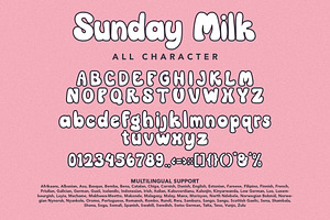 Sunday Milk - Groovy Font