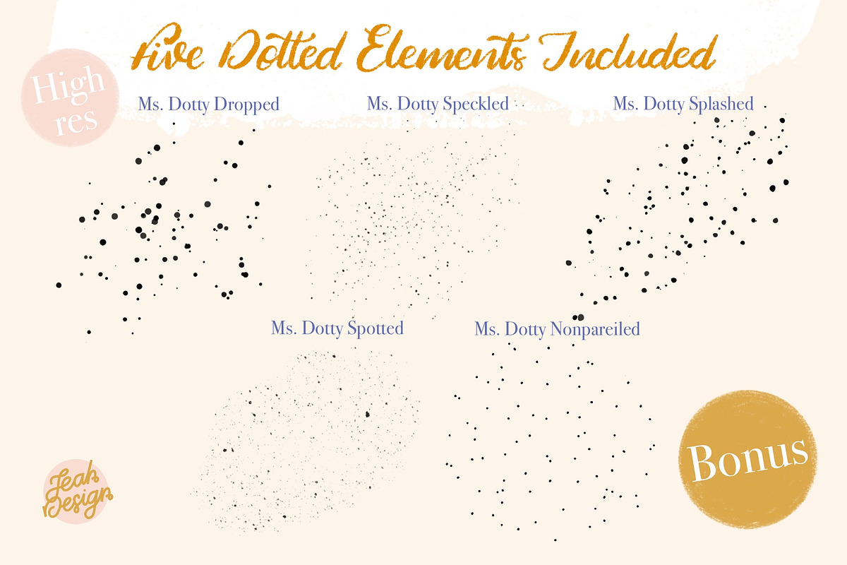 Ms. Dotty Texture Kit, a Texture Graphic by Jeah Design (Photo 4 of 9)
