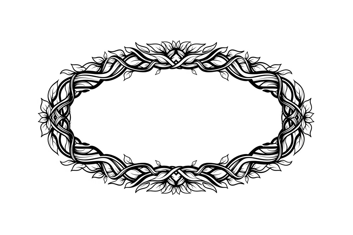 Nature Wreath Frame Vector Bundle, an Illustration by jahid234 (Photo 39 of 51)