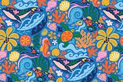 Warm Tides & Coral Stories, a Pattern Graphic by PenguinHouse (Thumbnail 8 of 13)