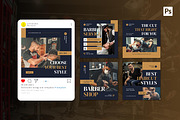 Barbershop Instagram Post, a Social Media Template by CavenArt (Thumbnail 4 of 5)