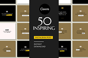 50 inspiring instagram template, a Social Media Template by RB Boutique (Thumbnail 1 of 9)