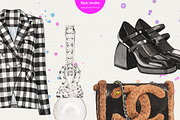 Emily in Paris Fashion Items, an Object Illustration by Sweet Oh Sour (Thumbnail 5 of 5)
