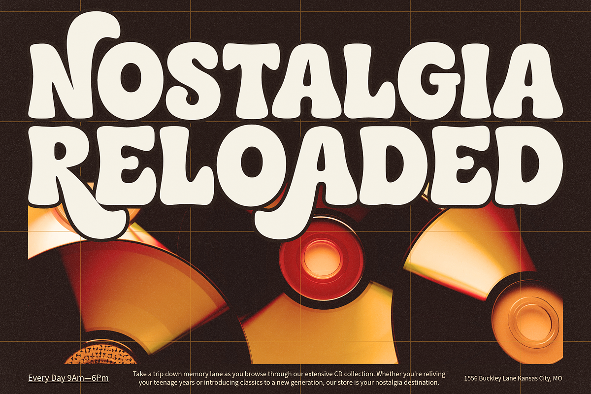Lucky Chunks - Bold Retro Font, a Handwritten Font by Ainun Jinan (Photo 5 of 11)