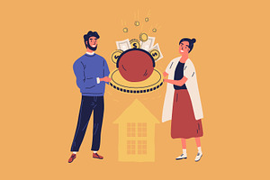Family budget, a Finance Illustration by Good Studio