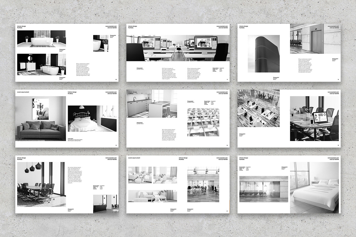 Black and White Digital Portfolio, a Presentation Template by McLittle ...