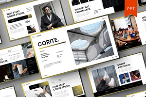 Corite – Business PowerPoint, a Presentation Template by Dens Creative Studio