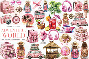 Adventure Around the World Clipart, an Illustration by Designworld (Thumbnail 1 of 6)
