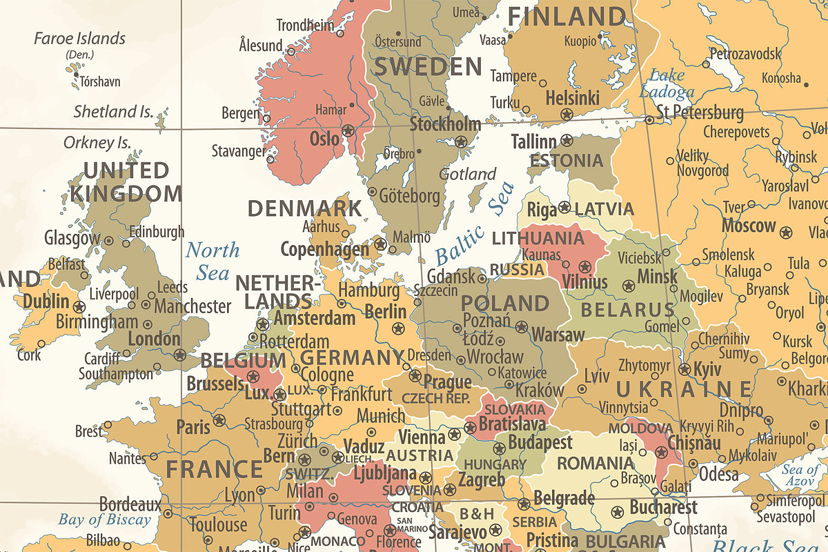 World Map Vector. Political Worldmap, an Education Illustration by PorcuPen Works (Photo 4 of 6)