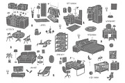 Interiors. EPS - JPEG - PNG, a Decorative Illustration by WINS Doodle shop (Thumbnail 4 of 5)