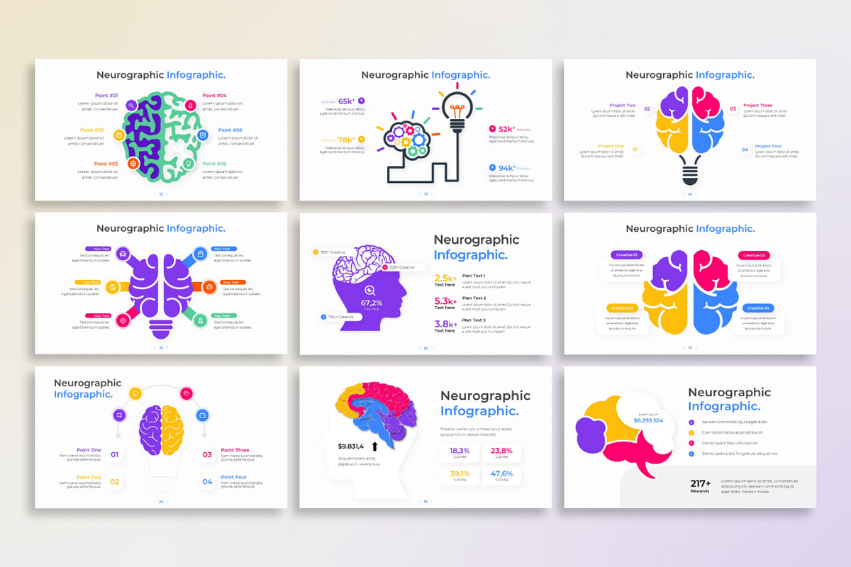 Neurographic PowerPoint Infographic, a Presentation Template by Digitcase x Wealthwells (Photo 3 of 5)
