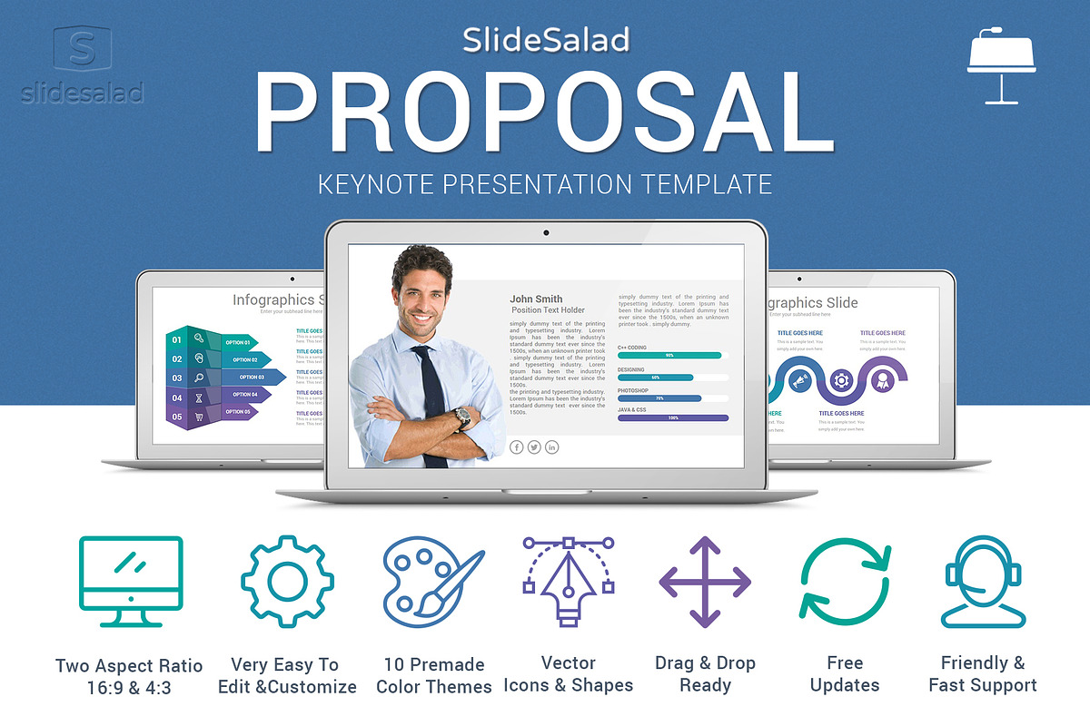Business Proposal Keynote Template, a Presentation Template by SlideSalad (Photo 2 of 17)
