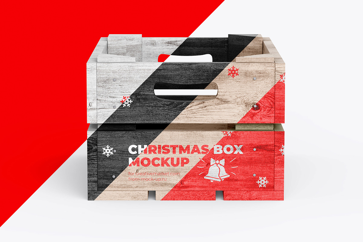 Christmas Box Mockup 3 PSD, a Product Mockup by easymock (Photo 8 of 9)