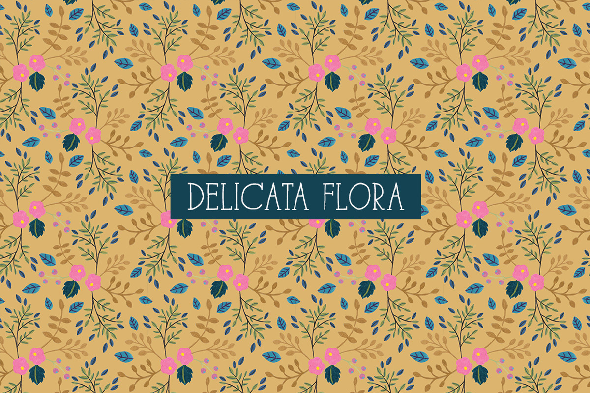 DELICATA FLORA Seamless Patterns, a Pattern Graphic by Dreaming with Isa (Photo 4 of 8)