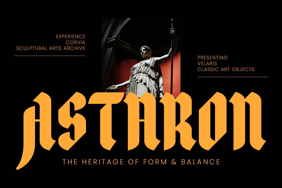 Dravex - Sign Modern Blackletter, a Blackletter Font by roomspace creative lab (Photo 5 of 10)