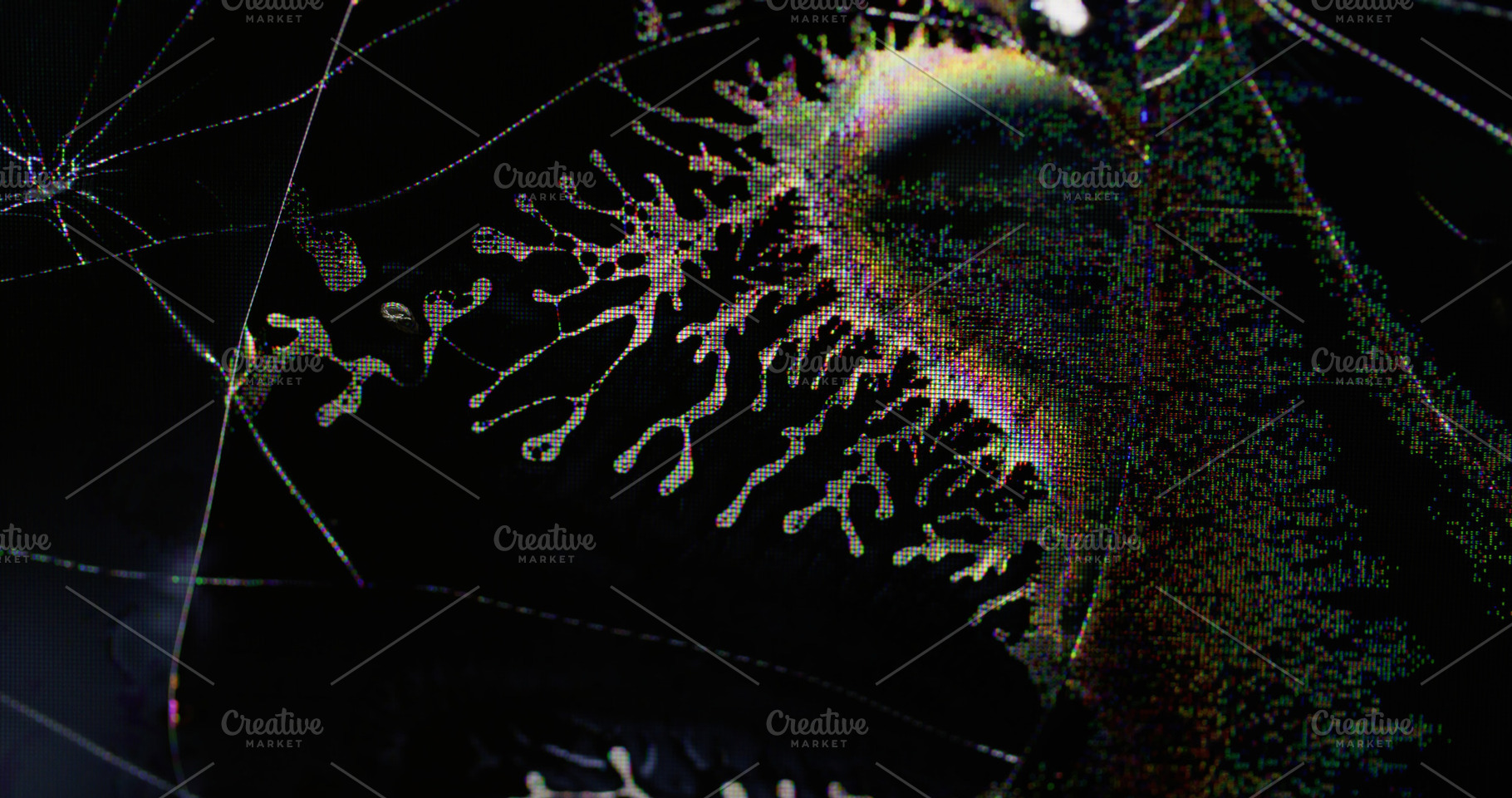 Static noise abstract pixel glitch artifacts wave, a Background Photo by Photo Drive Studio