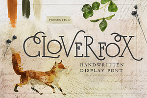 CloverFox Display Font