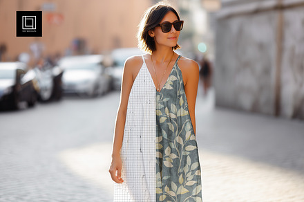 Loose Strappy Summer Dress Mockup, a Shirt Mockup by 1001 mockups