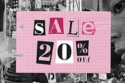 Magazine Cut Out – Display Font, a Serif Font by Studio C (Thumbnail 5 of 5)