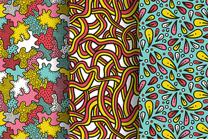 10 Seamless Hand Drawn Pattern