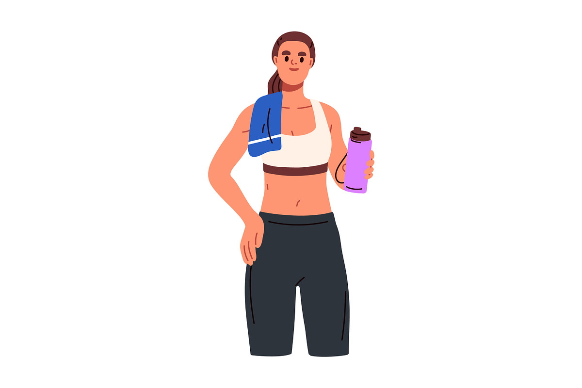 People in sportswear in gym set, a Sport Illustration by Good Studio (Photo 3 of 4)
