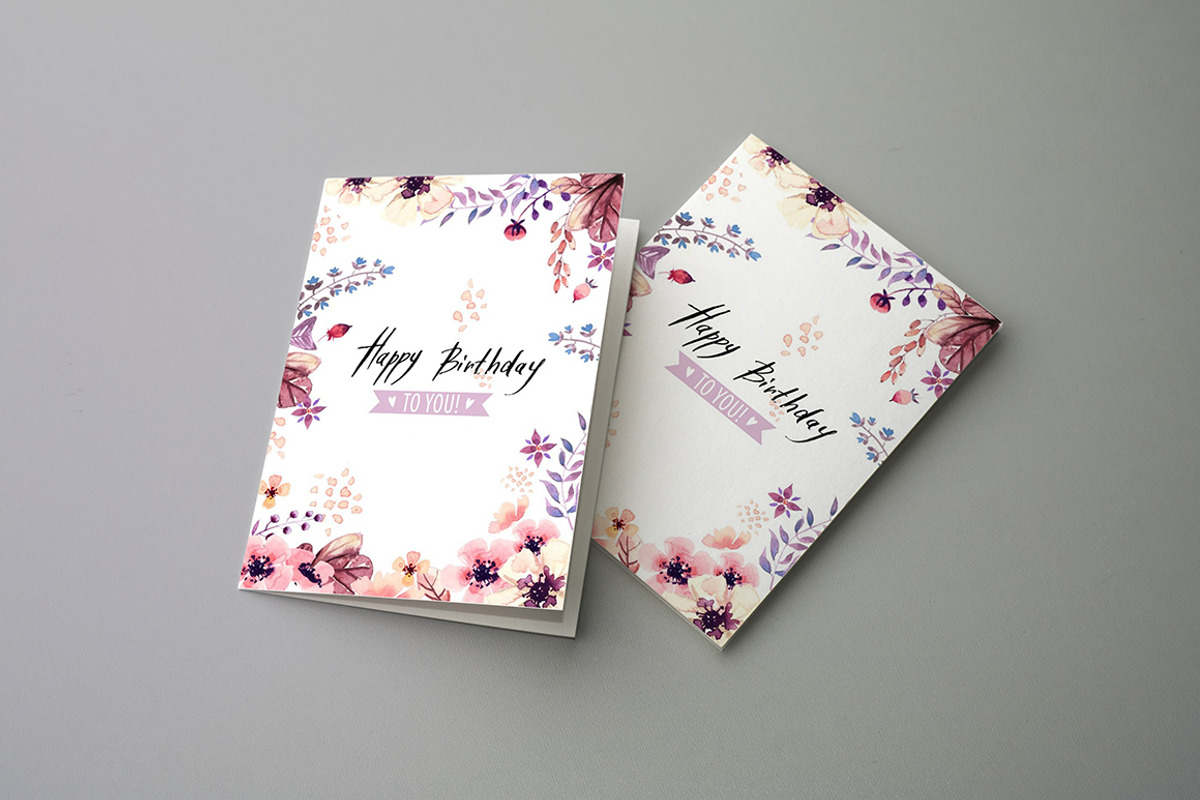 Invitation & Greeting Card Mockups, a Print Template by 2dsight (Photo 2 of 8)