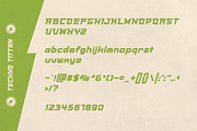 Techno Titan, a Sans Serif Font by HipFonts (Thumbnail 3 of 8)