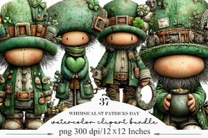 Whimsical St Patricks Day Clipart, an Illustration by Designking
