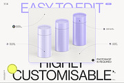 Paper Tube Package Mockup Set 1, a Packaging Mockup by Samolevsky (Thumbnail 7 of 15)