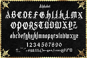 Crowers  luxury Blackletter, a Blackletter Font by dansdesign (Thumbnail 5 of 8)