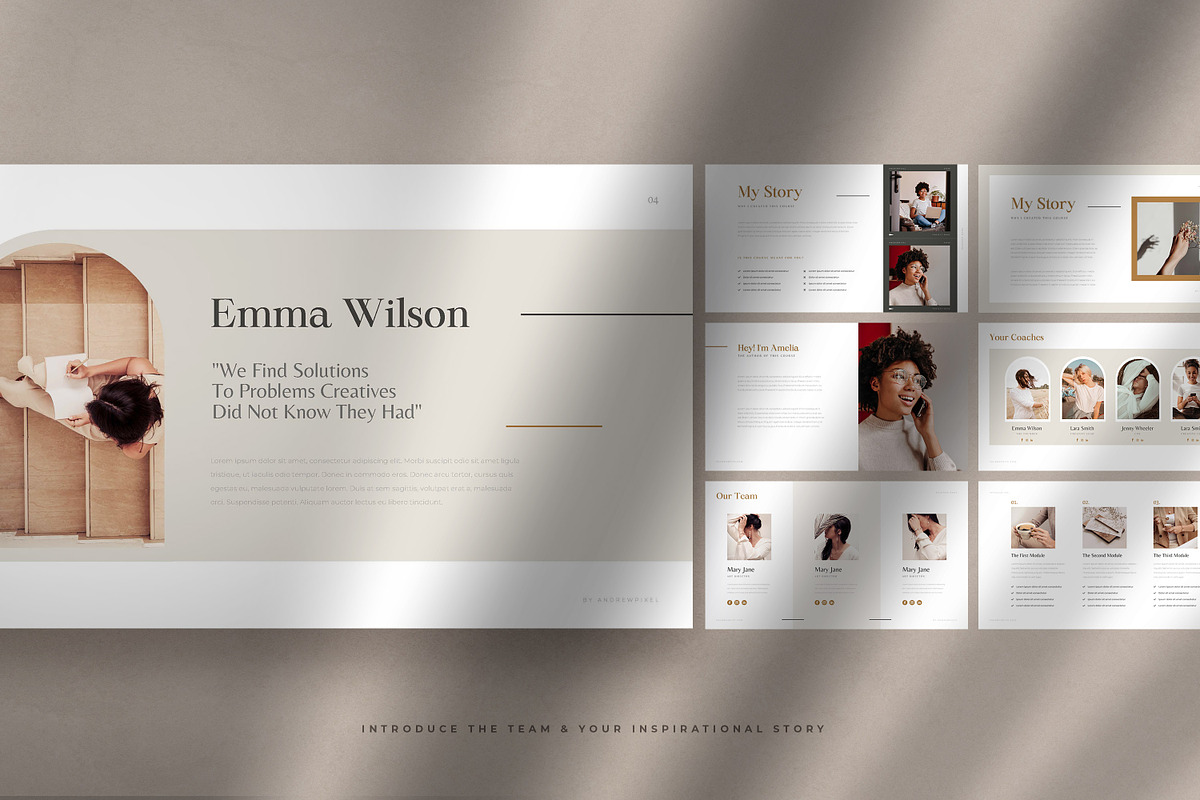 CANVA Slide Deck For eCourse/Webinar, a Marketing Template by AndrewPixel (Photo 6 of 13)