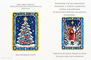 Christmas Tarot Cards PNG, a Decorative Illustration by Markicha Art (Thumbnail 2 of 6)