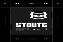 Stoute - Futuristic Display Font