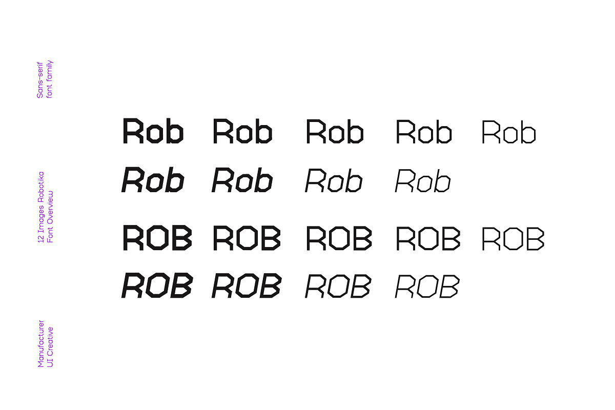 Robotika Modern San Serif Font, a Sans Serif Font by UICreative (Photo 9 of 12)